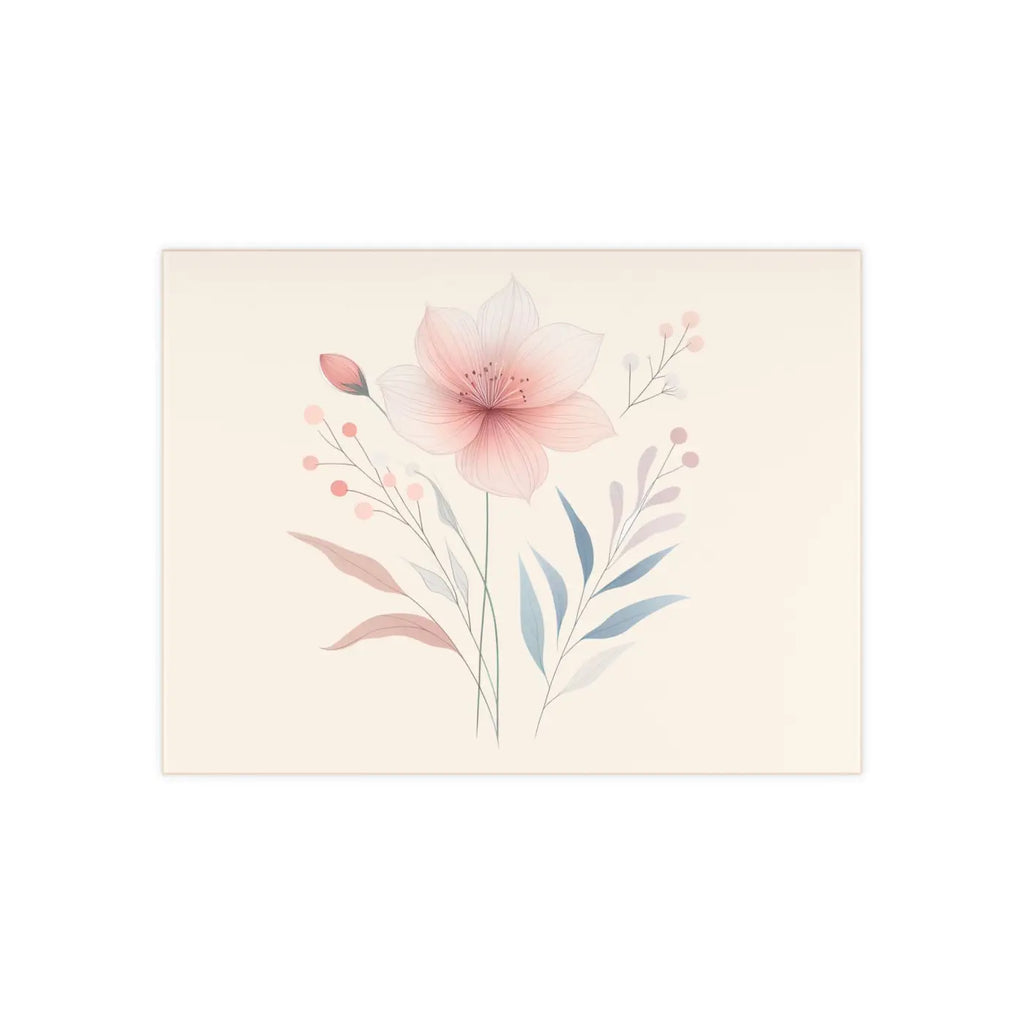 Floral Ceramic Photo Tile - Elegant Home Decor Wall Art - DipaliZ