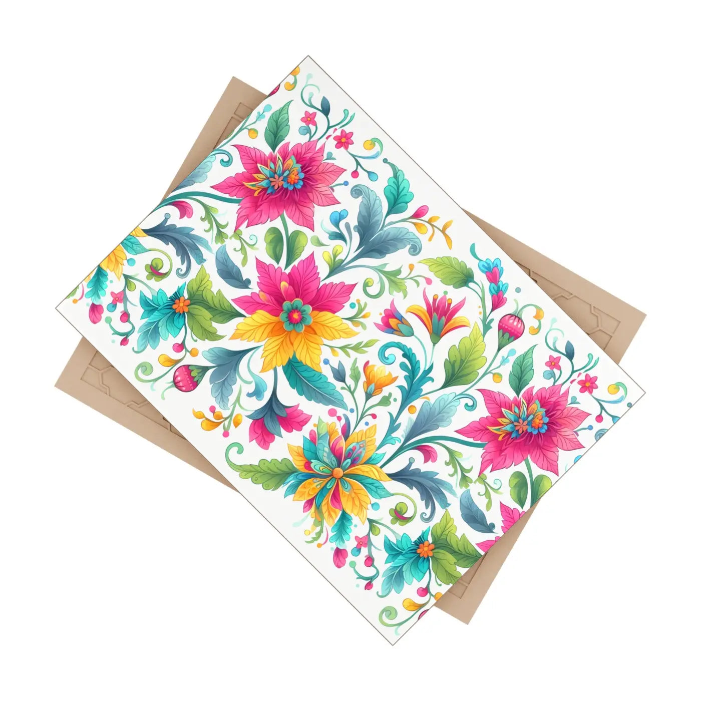 Vibrant Handcrafted Decor - Floral Ceramic Wall Art - DipaliZ