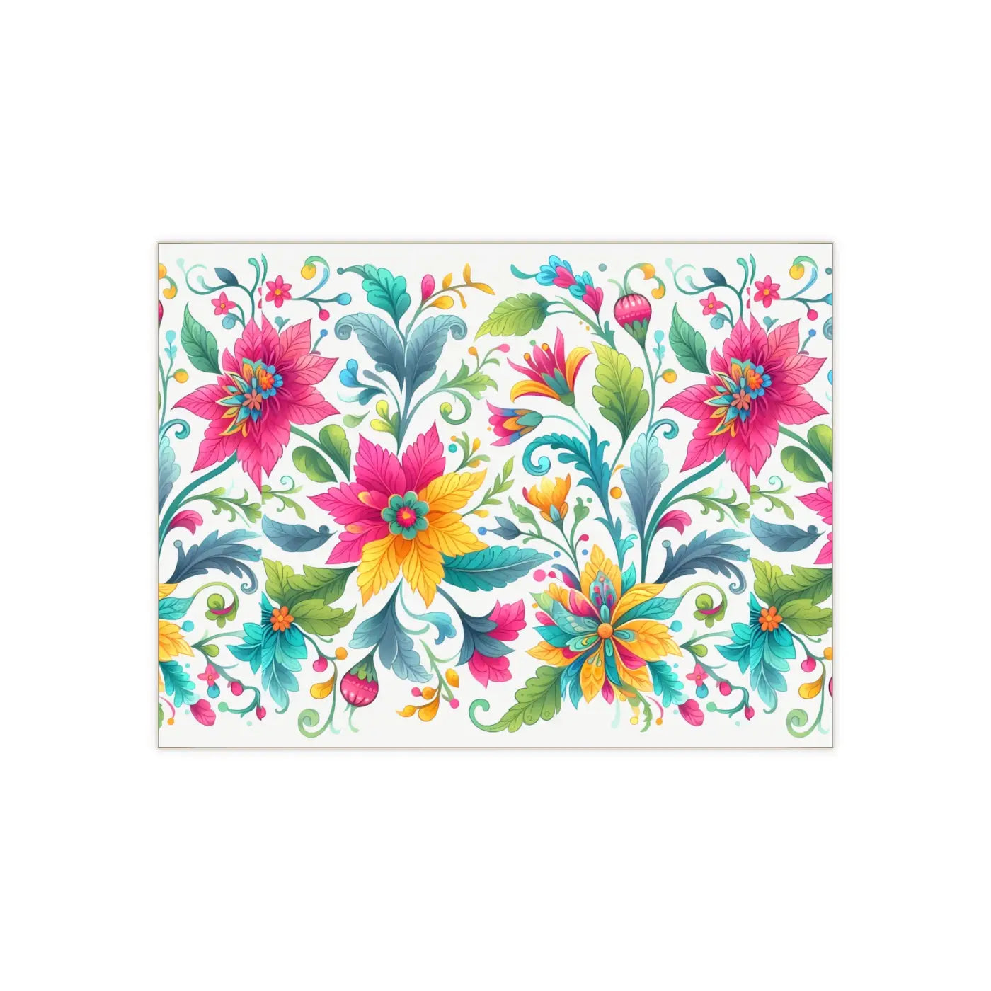 Vibrant Handcrafted Decor - Floral Ceramic Wall Art - DipaliZ