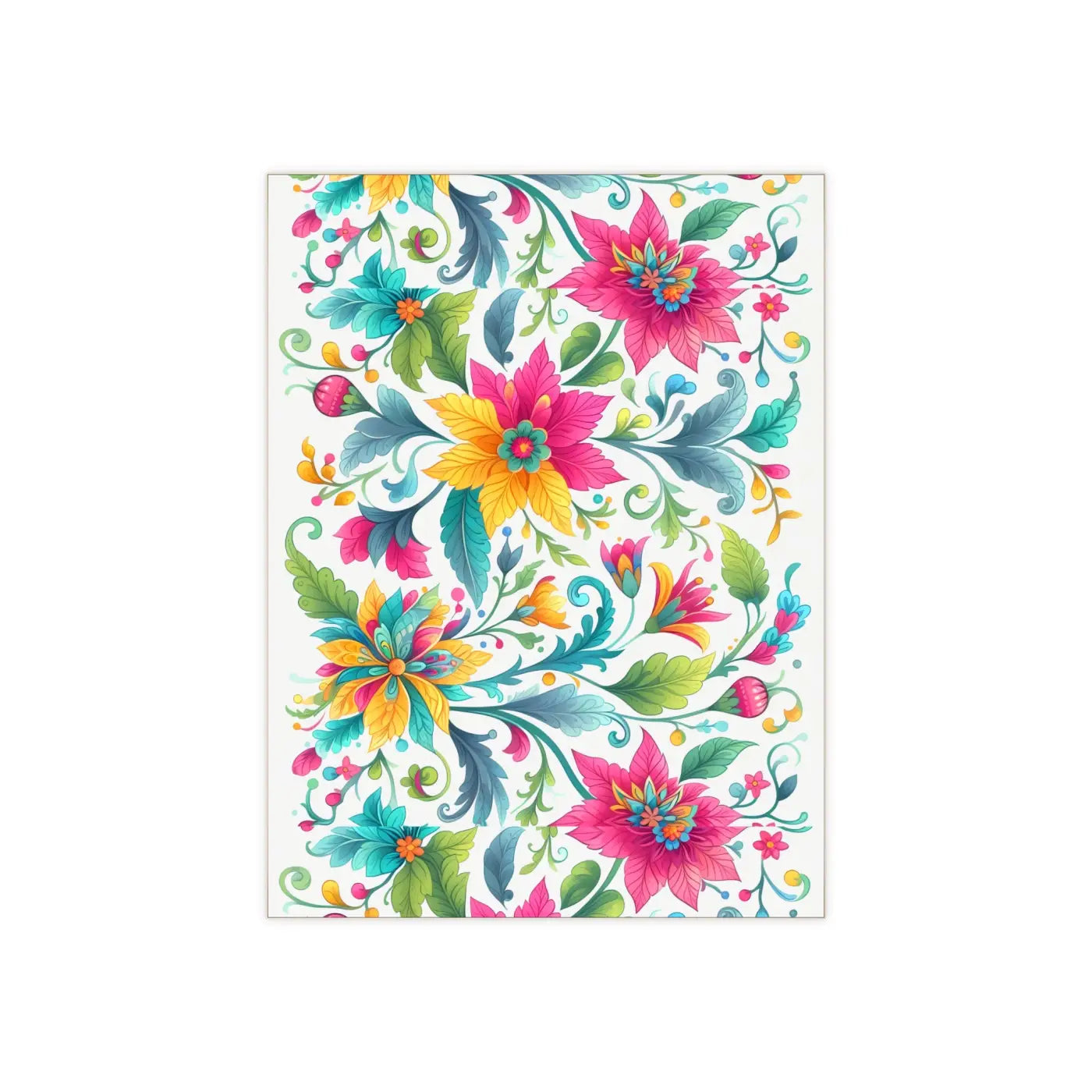 Vibrant Handcrafted Decor - Floral Ceramic Wall Art - DipaliZ
