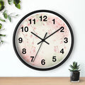 Cherry Blossom Wall Clock - Watercolor Floral Design - DipaliZ