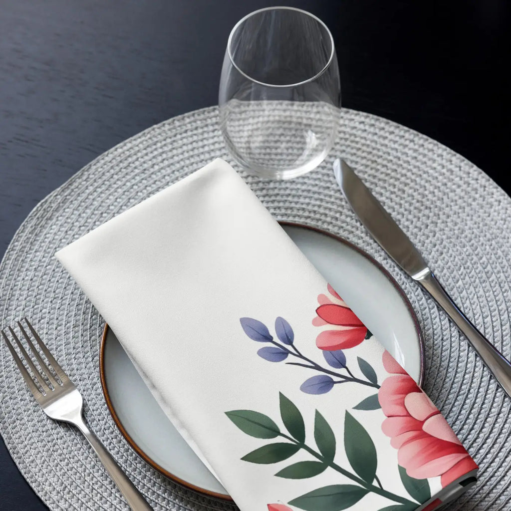 Floral Cloth Napkin Set - Elegant Table Dining - DipaliZ