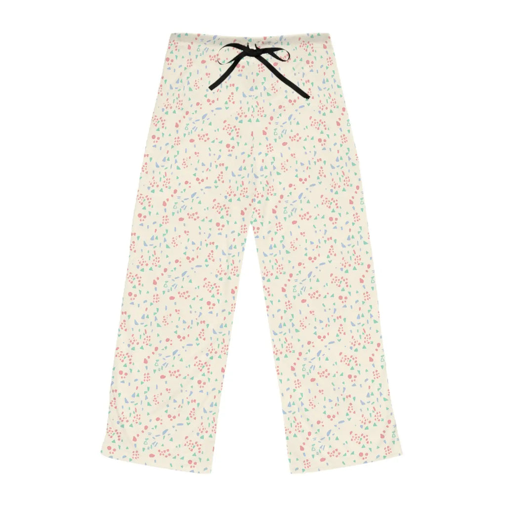 Floral Confetti Pajama Pants - Cozy Cream Lounge - DipaliZ