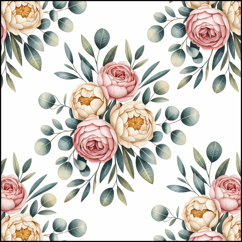 Floral Cotton Fabric - Soft and Vibrant for Your Projects - DipaliZ