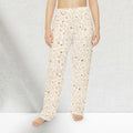 Cream Lounge Pajama Pants - Soft Comfort Loungewear - DipaliZ