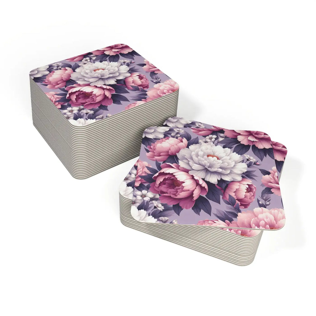 Stunning Floral Design Coasters - Elegant Home Decor - DipaliZ
