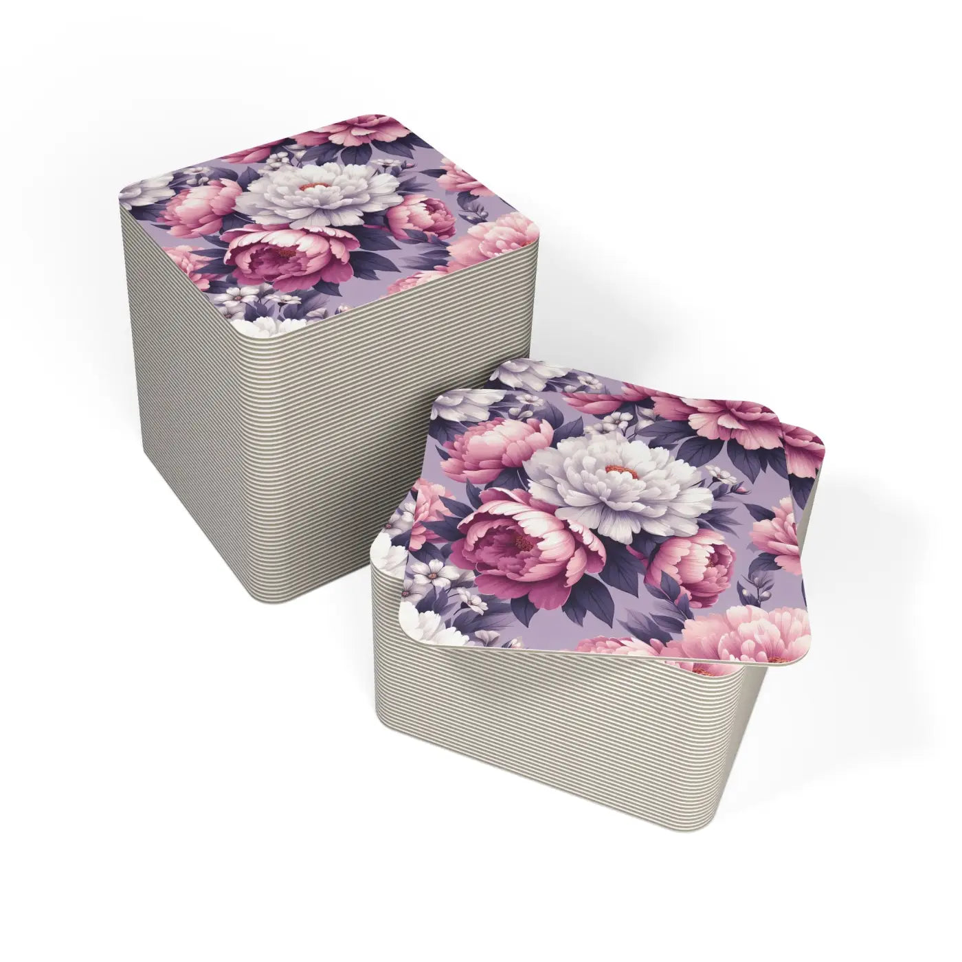 Stunning Floral Design Coasters - Elegant Home Decor - DipaliZ