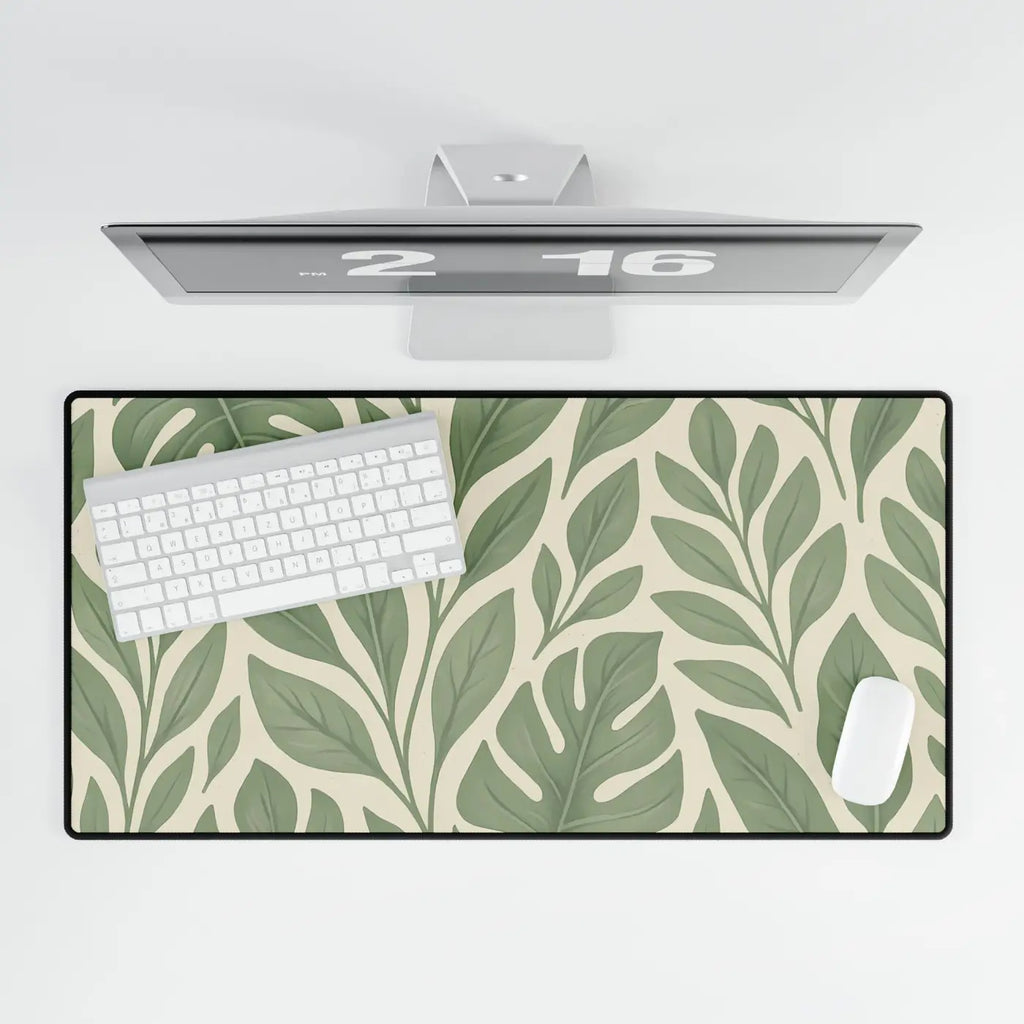 Leaves Desk Mat - Stylish Home Office Essential - DipaliZ