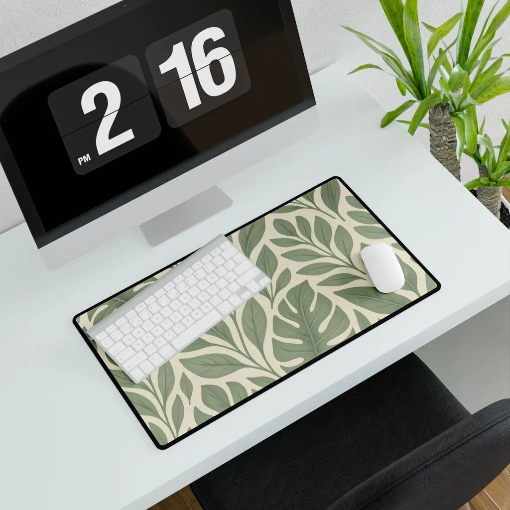 Leaves Desk Mat - Stylish Home Office Essential - DipaliZ