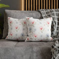 Floral Dream Square Pillowcase - Spun Polyester Home Decor - DipaliZ