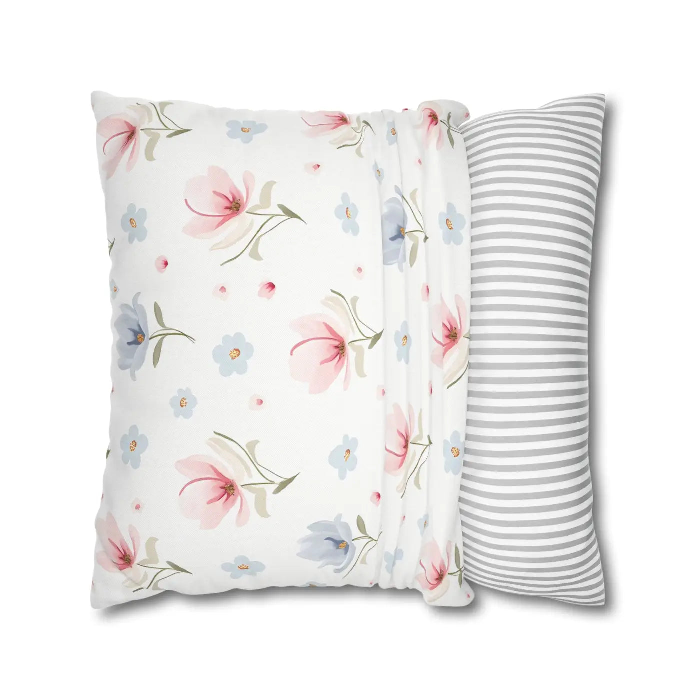 Floral Dream Square Pillowcase - Spun Polyester Home Decor - DipaliZ