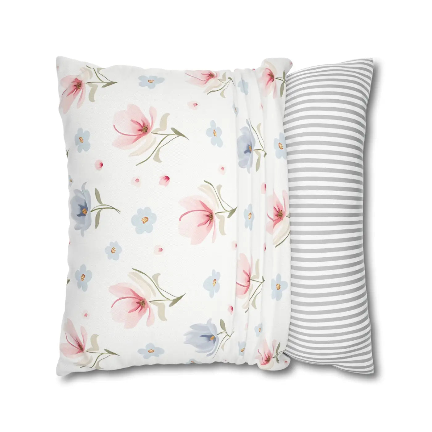 Floral Dream Square Pillowcase - Spun Polyester Home Decor - DipaliZ
