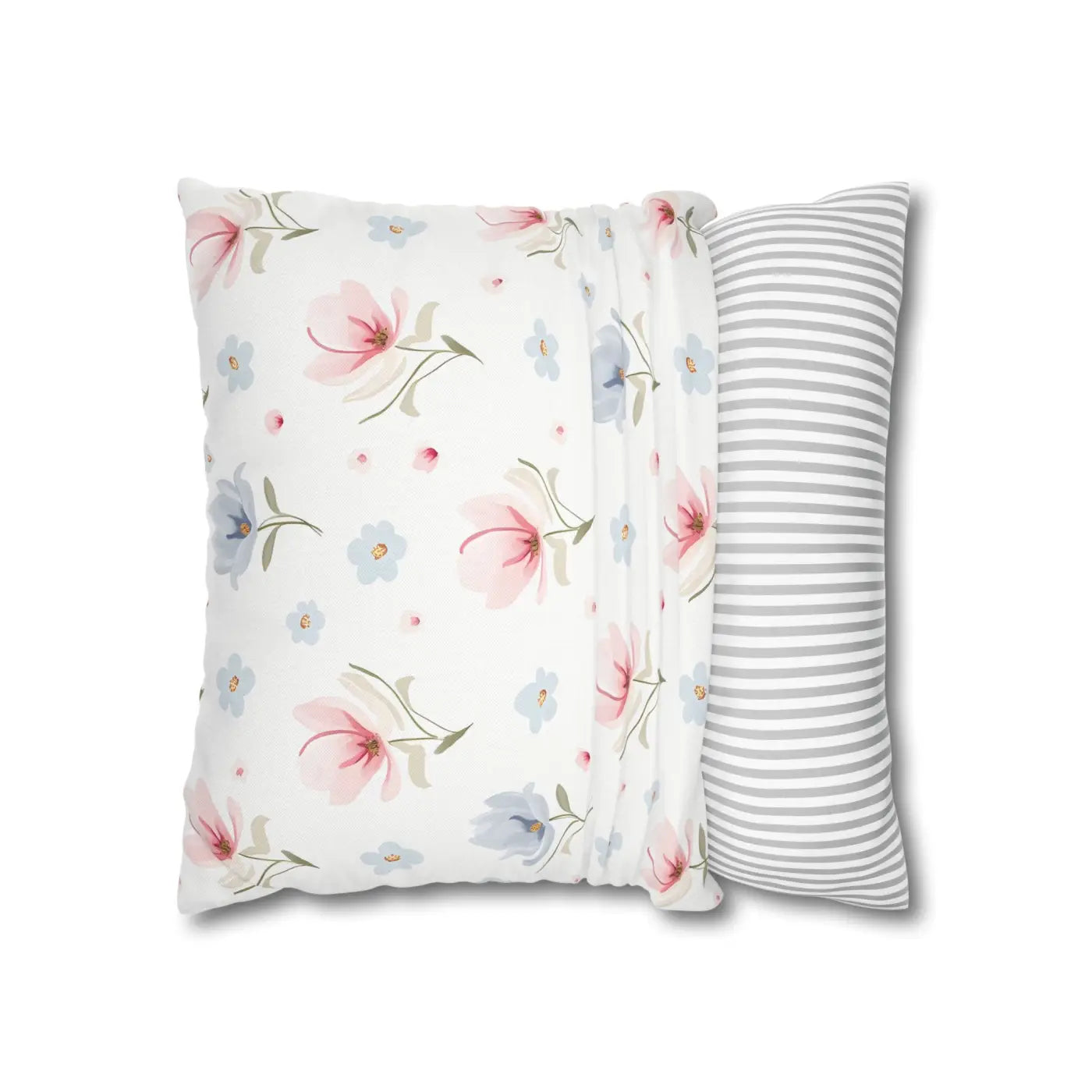 Floral Dream Square Pillowcase - Spun Polyester Home Decor - DipaliZ