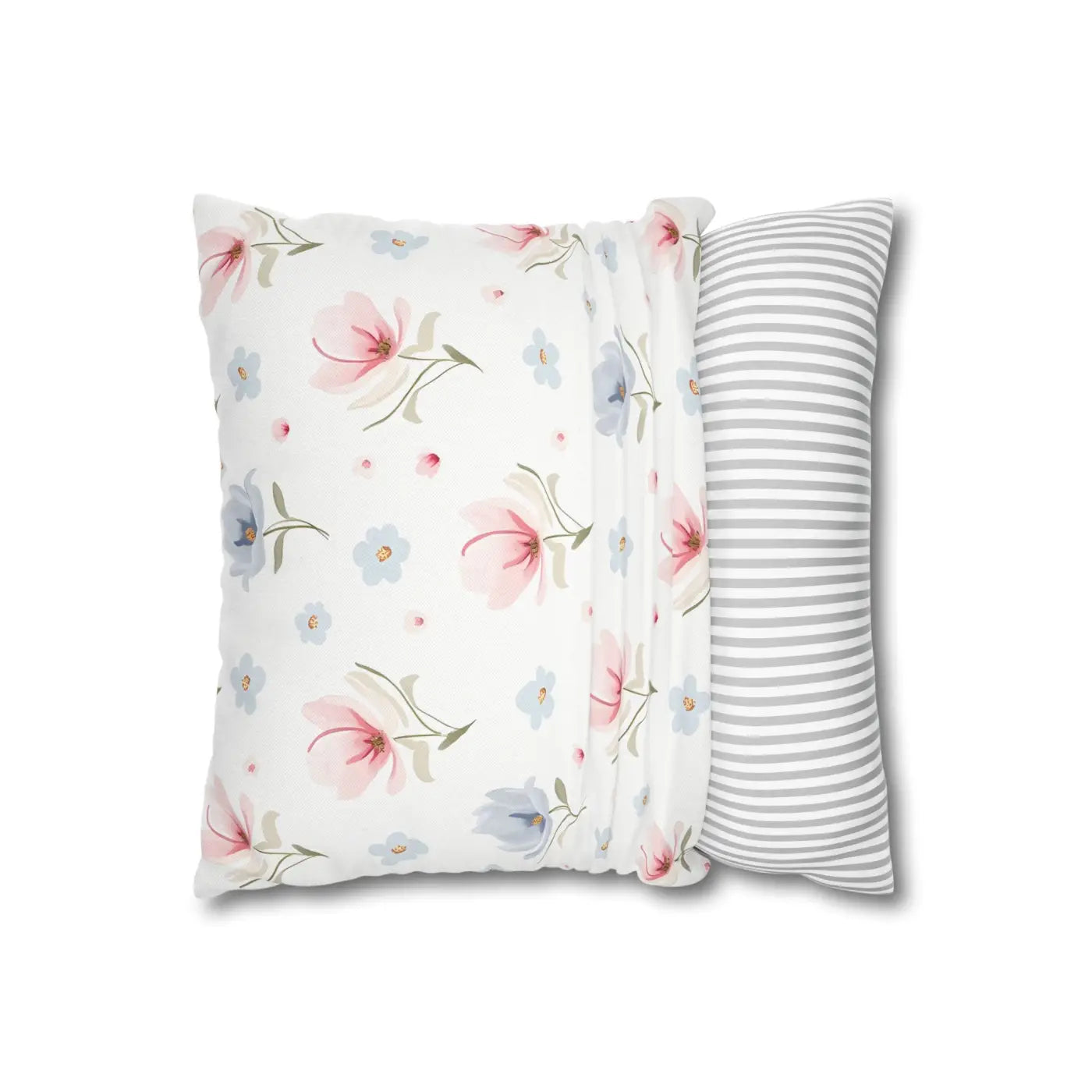 Floral Dream Square Pillowcase - Spun Polyester Home Decor - DipaliZ