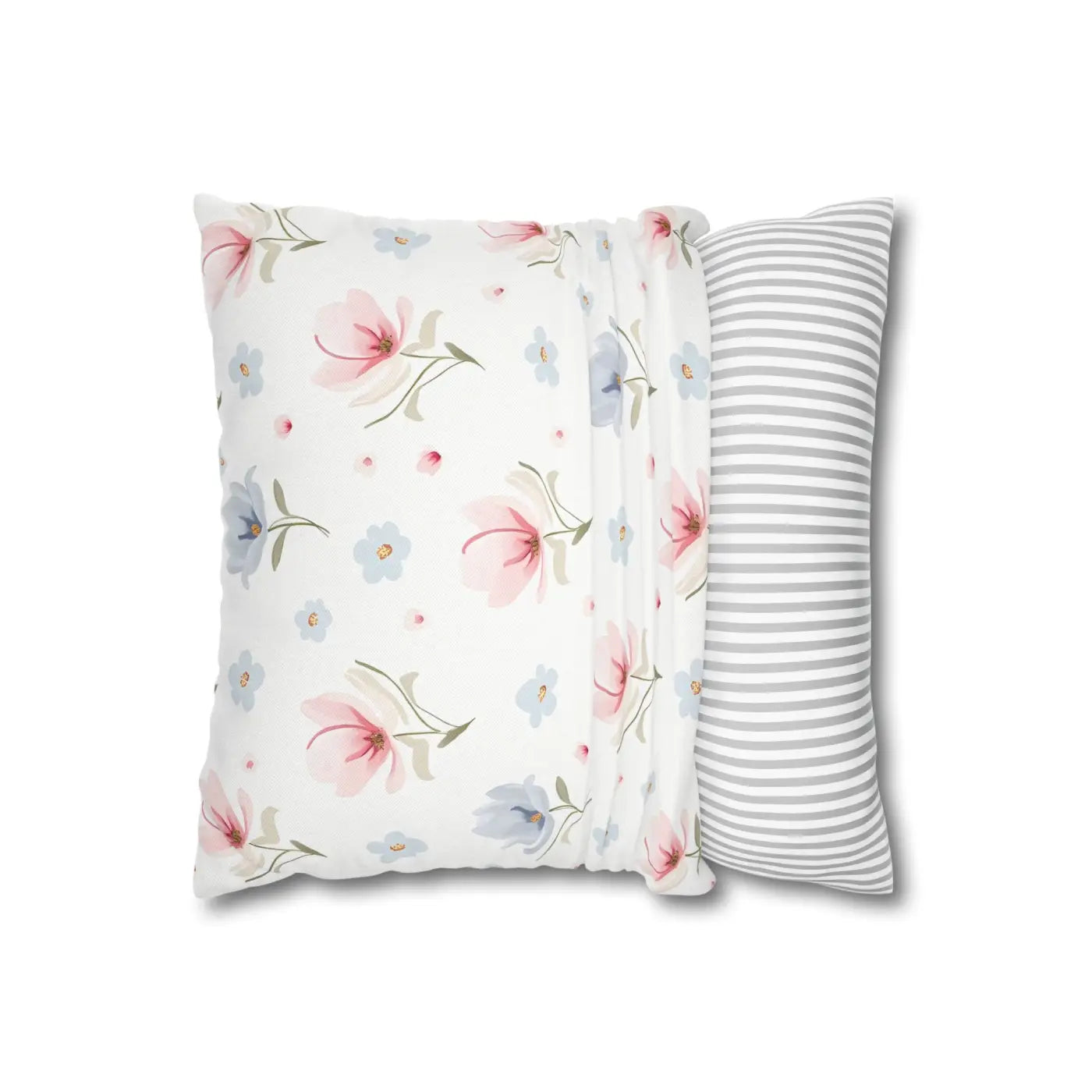 Floral Dream Square Pillowcase - Spun Polyester Home Decor - DipaliZ