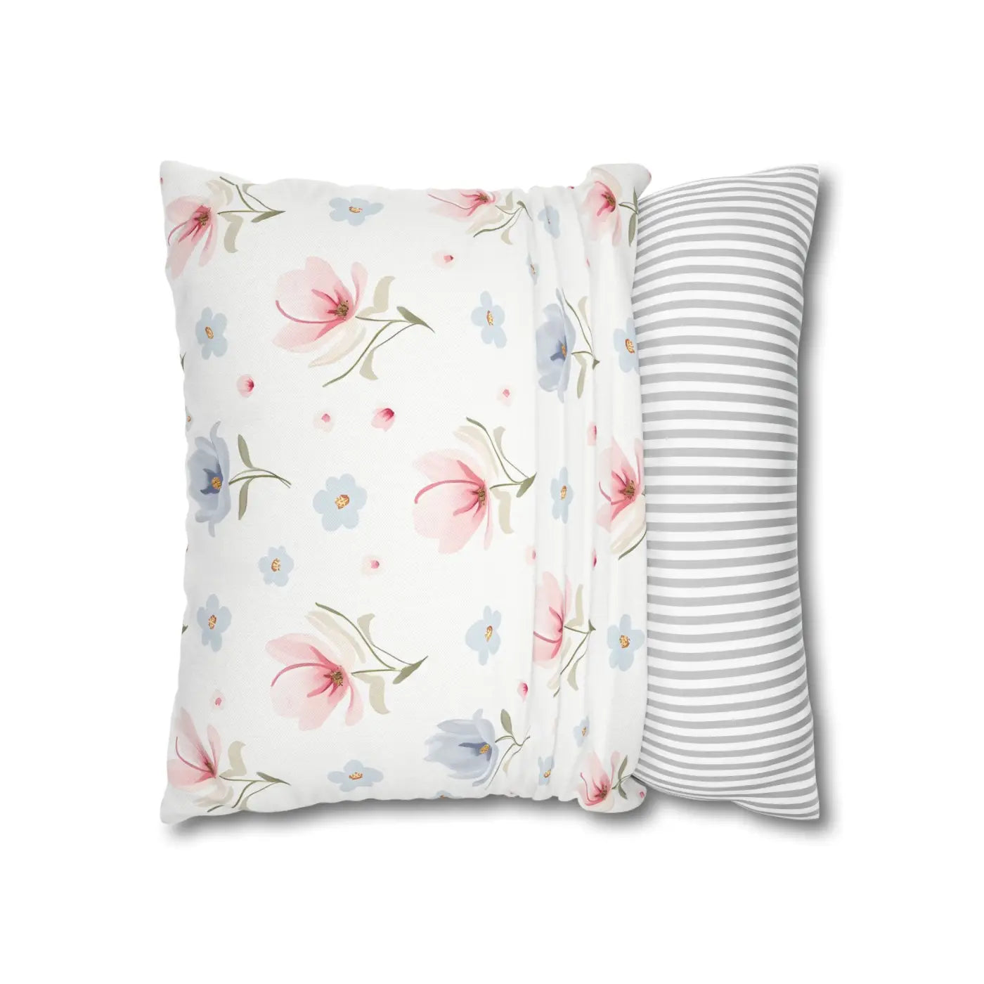 Floral Dream Square Pillowcase - Spun Polyester Home Decor - DipaliZ