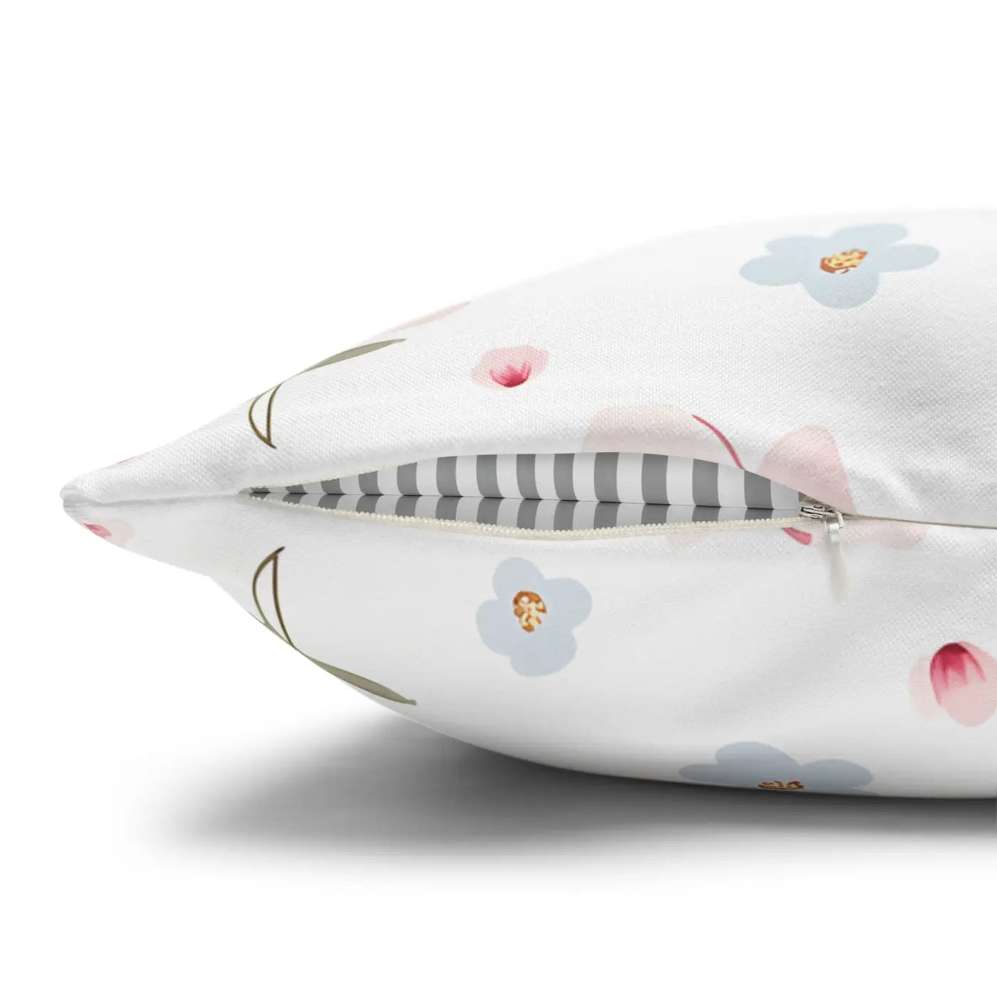 Floral Dream Square Pillowcase - Spun Polyester Home Decor - DipaliZ