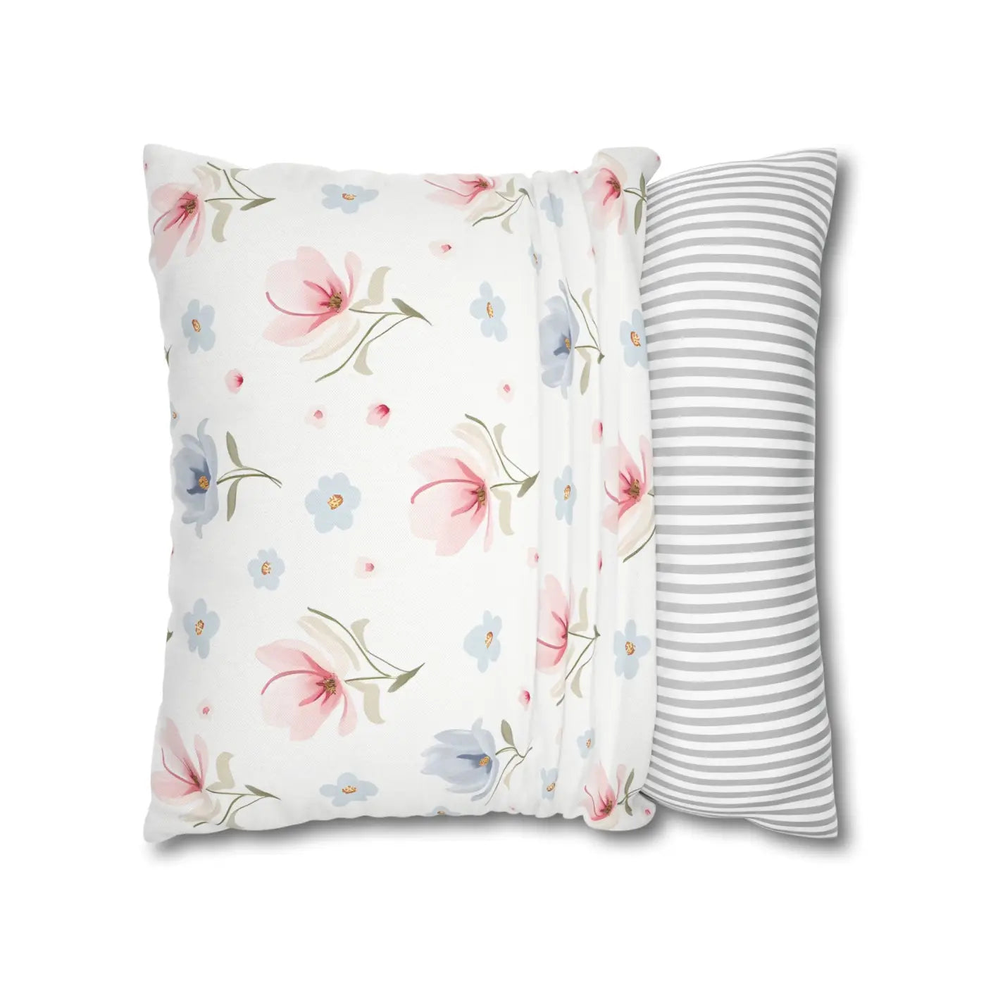 Floral Dream Square Pillowcase - Spun Polyester Home Decor - DipaliZ