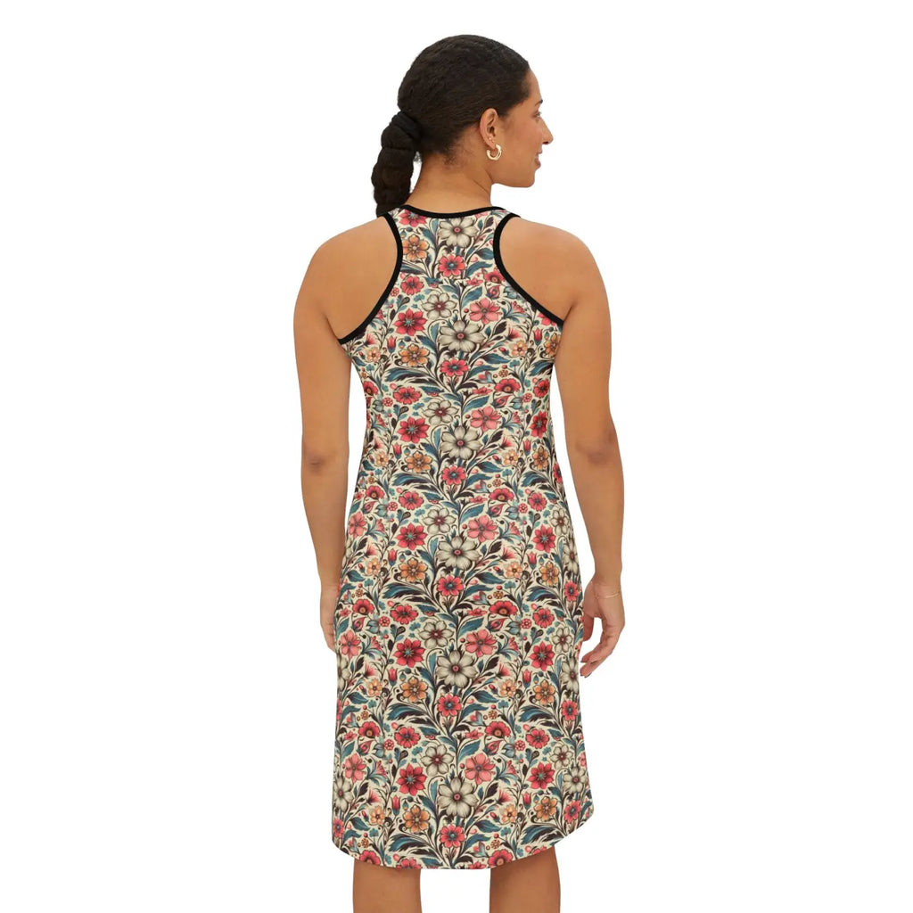 Floral Elegance Racerback Dress - Garden Parties - DipaliZ