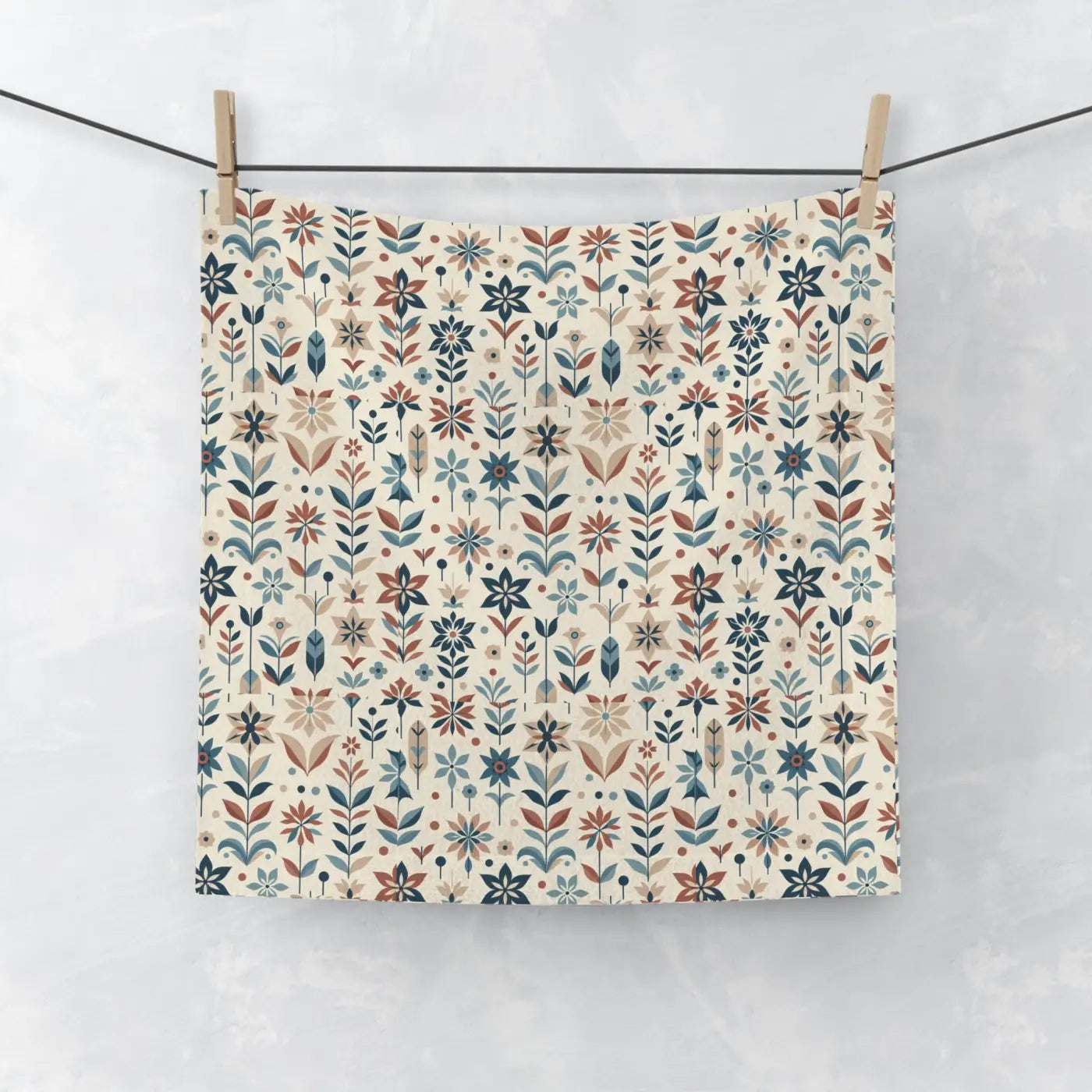 Floral Face Towel - Luxury Home Spa Gift - DipaliZ