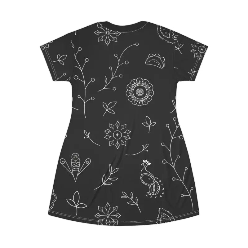 Floral Shirt Dress - Comfort Style Print - DipaliZ