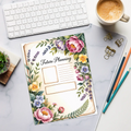 Floral Future Planning Tear-Away Notepad for Organized Days - DipaliZ