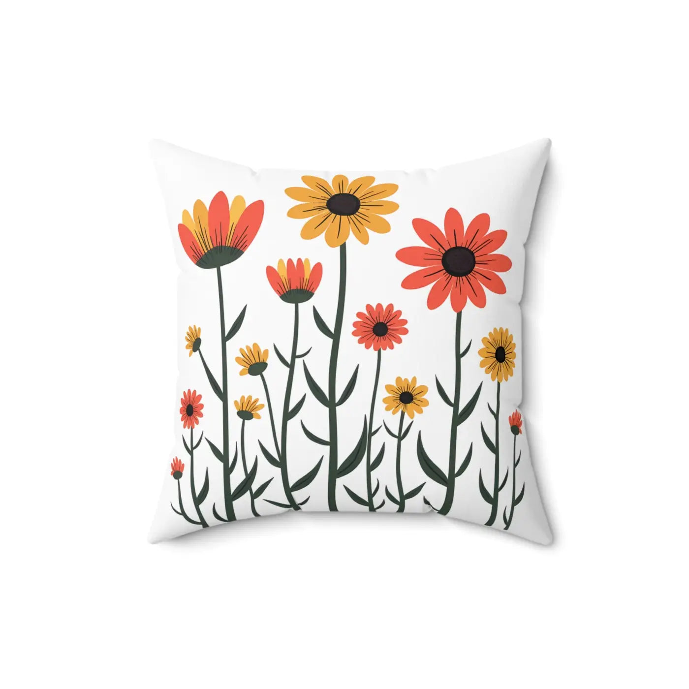 Floral Garden Throw - Bright Flower Design for Cozy Spaces - DipaliZ