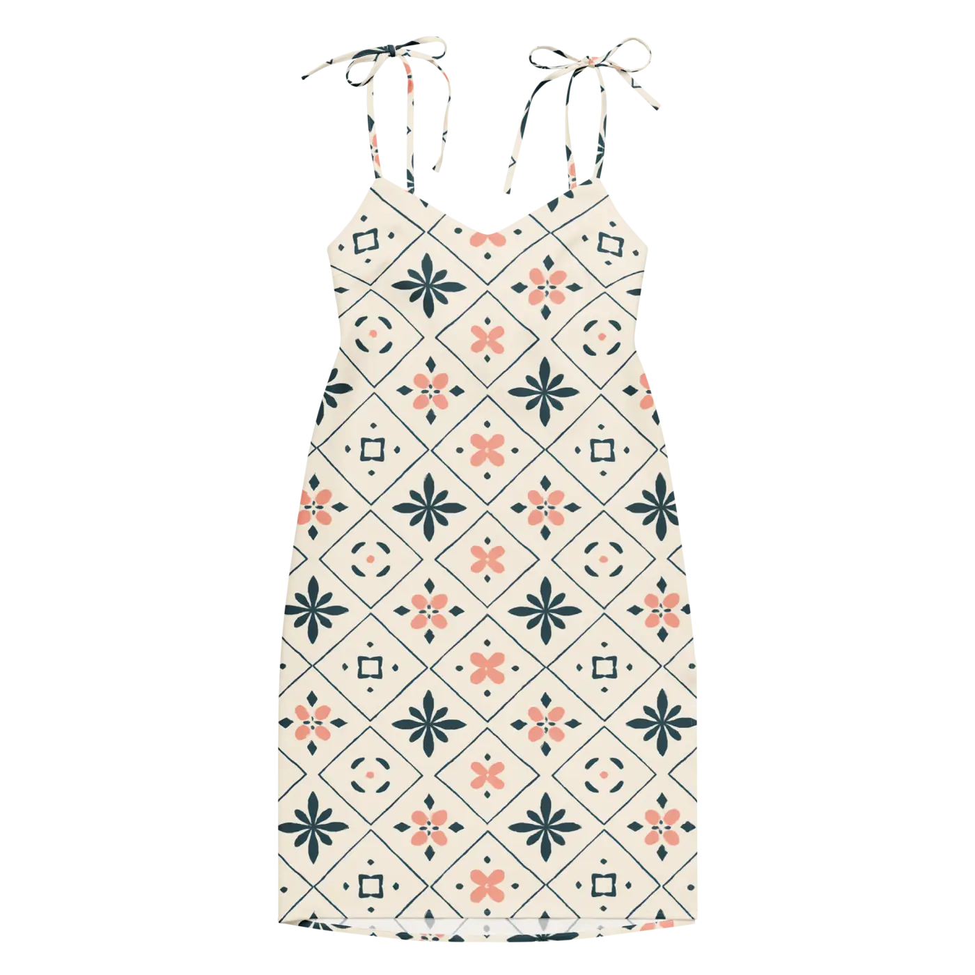 Garden Whirl Midi Dress - Built-In Bra Support - DipaliZ