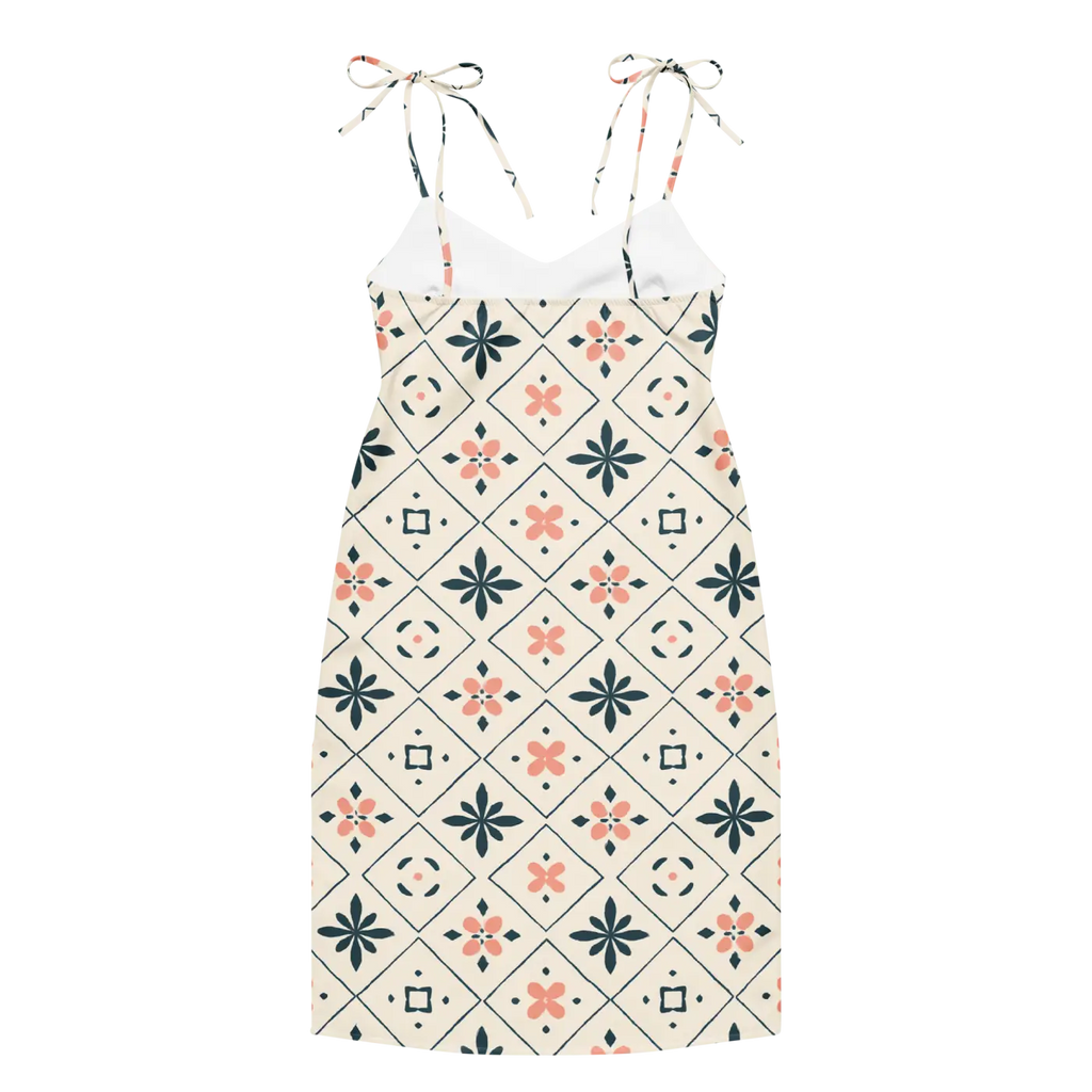 Garden Whirl Midi Dress - Built-In Bra Support - DipaliZ