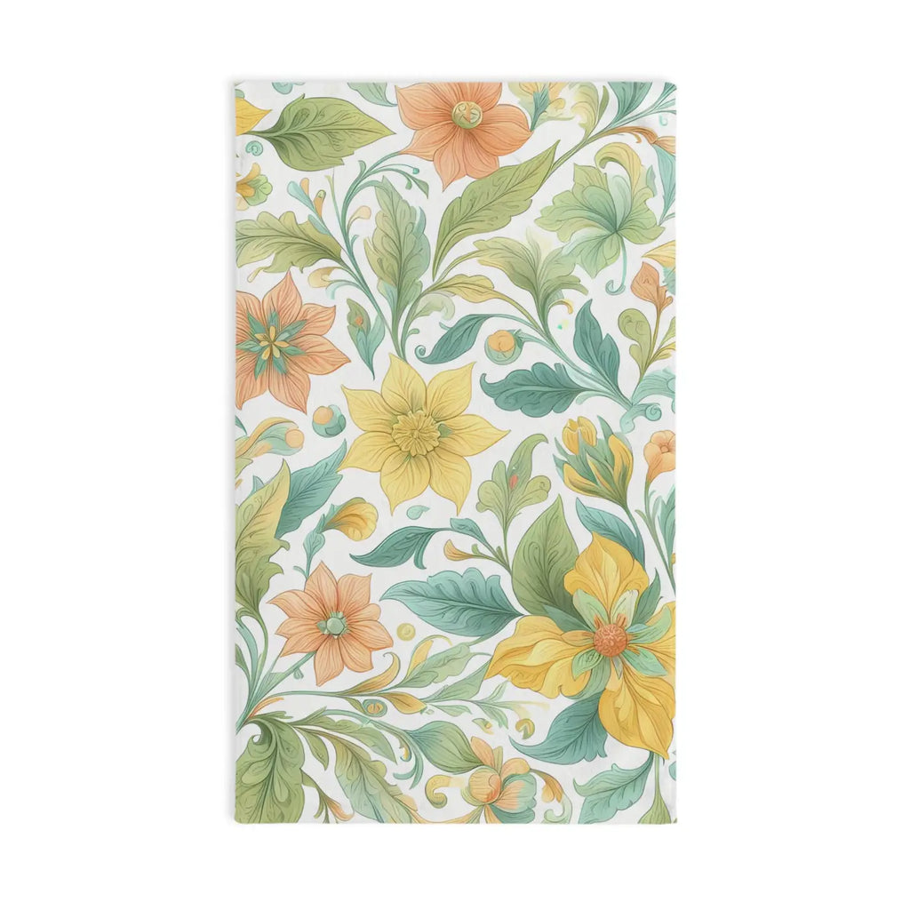 Vibrant Floral Hand Towel - Boho Kitchen Decor - DipaliZ