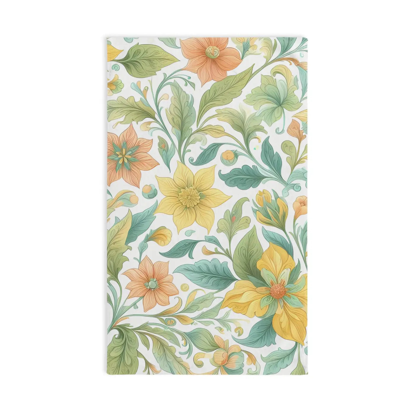 Vibrant Floral Hand Towel - Boho Kitchen Decor - DipaliZ