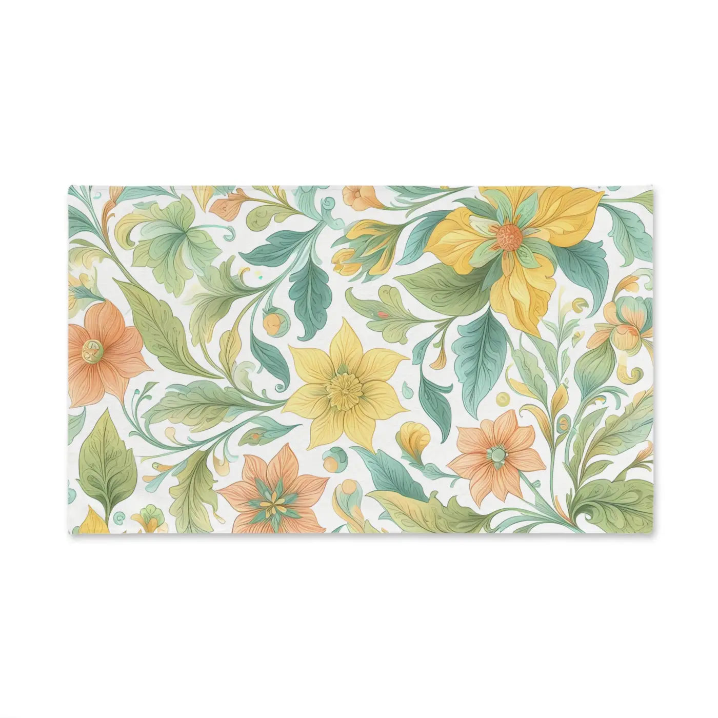 Vibrant Floral Hand Towel - Boho Kitchen Decor - DipaliZ