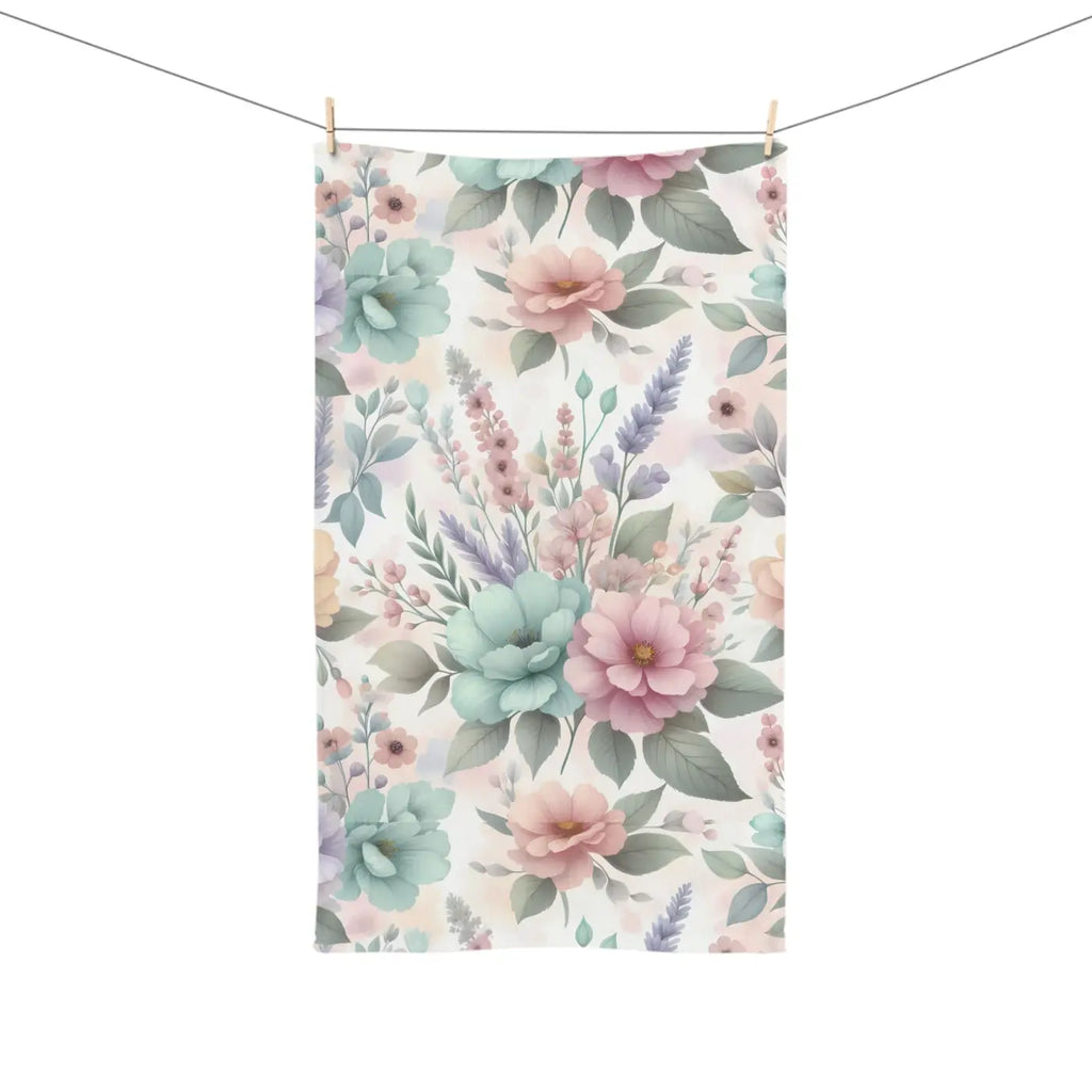 Vibrant Floral Hand Towel - Soft Lightweight Decor - DipaliZ