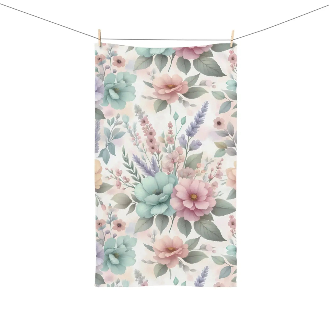 Vibrant Floral Hand Towel - Soft Lightweight Decor - DipaliZ