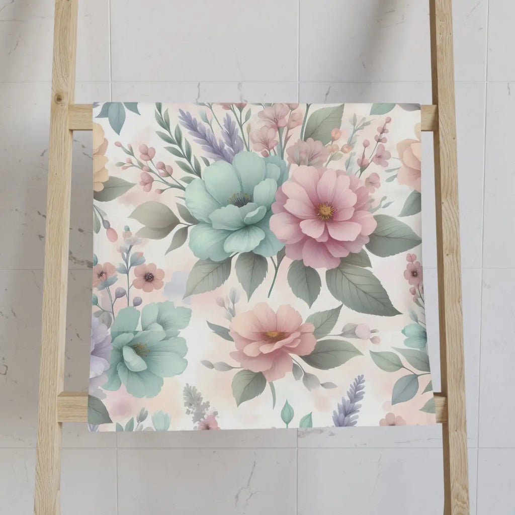 Vibrant Floral Hand Towel - Soft Lightweight Decor - DipaliZ