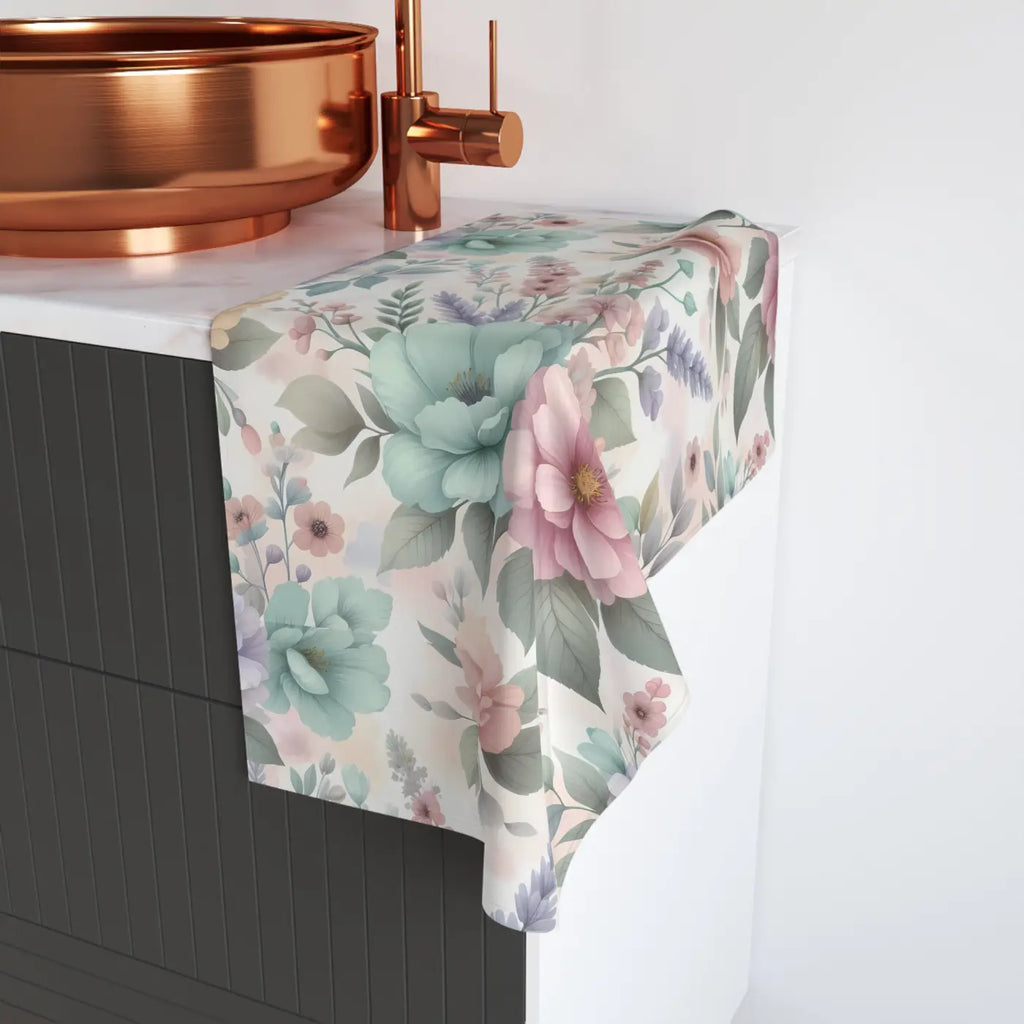 Vibrant Floral Hand Towel - Soft Lightweight Decor - DipaliZ