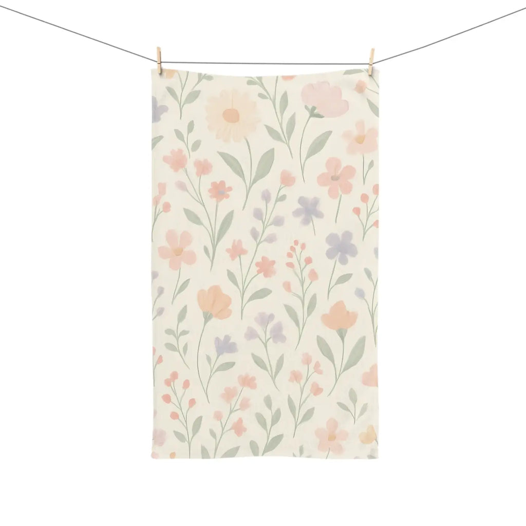 Designer Floral Hand Towel - Spring Home Accent - DipaliZ