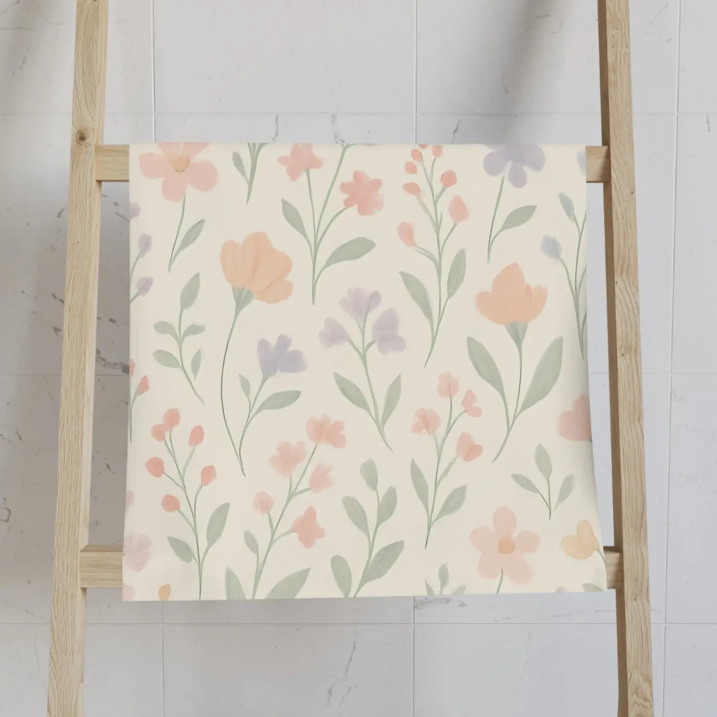 Designer Floral Hand Towel - Spring Home Accent - DipaliZ