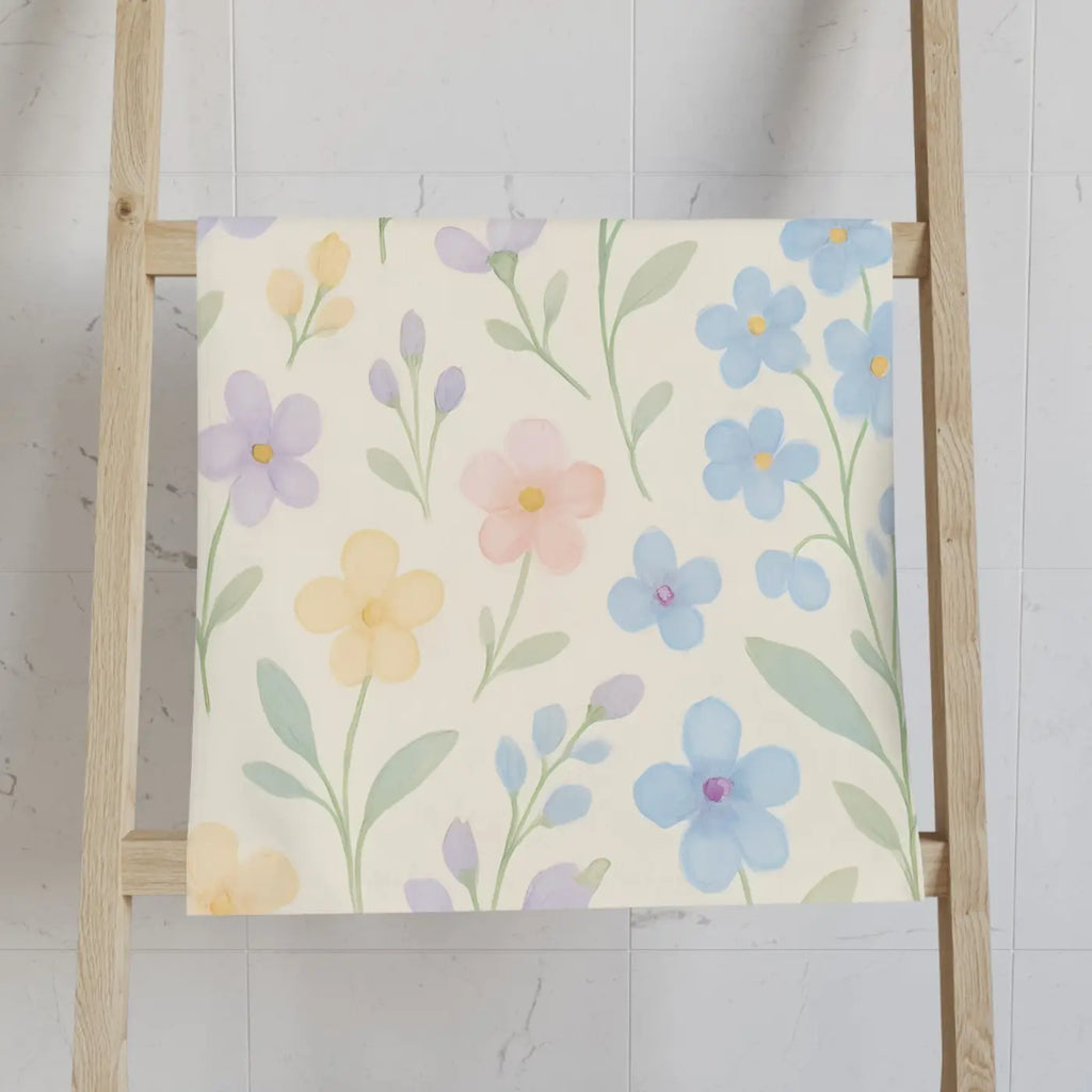 Premium Floral Hand Towel - Pastel Kitchen Charm - DipaliZ