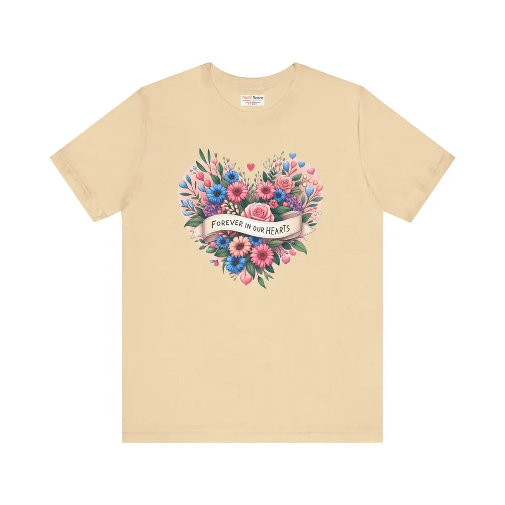 Floral Heart Tee - Forever in Our Hearts Summer Style - DipaliZ