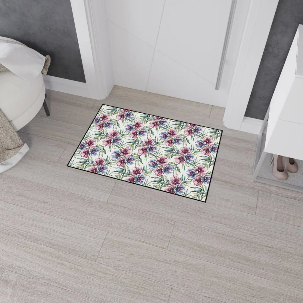 Floral Heavy Duty Floor Mat - Vibrant Home Protection - DipaliZ