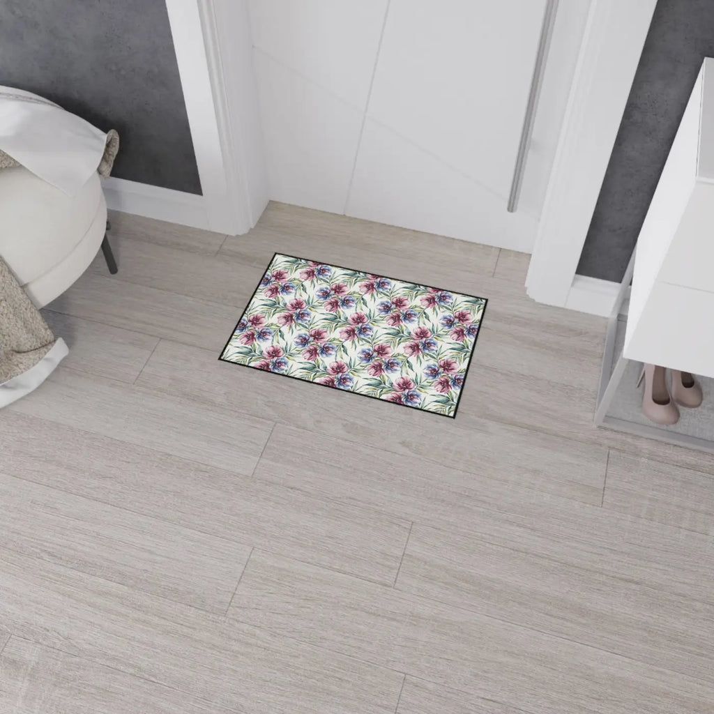 Floral Heavy Duty Floor Mat - Vibrant Home Protection - DipaliZ