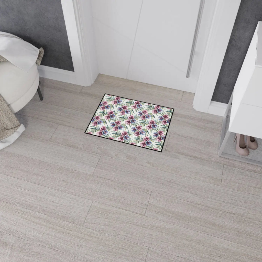 Floral Heavy Duty Floor Mat - Vibrant Home Protection - DipaliZ