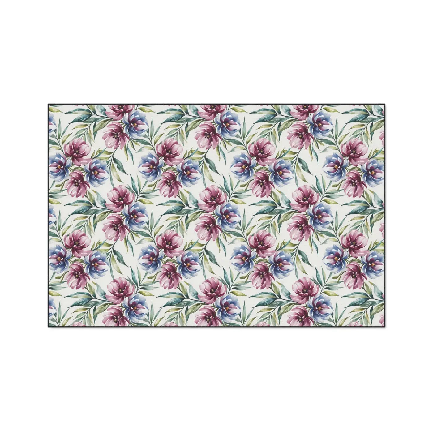 Floral Heavy Duty Floor Mat - Vibrant Home Protection - DipaliZ