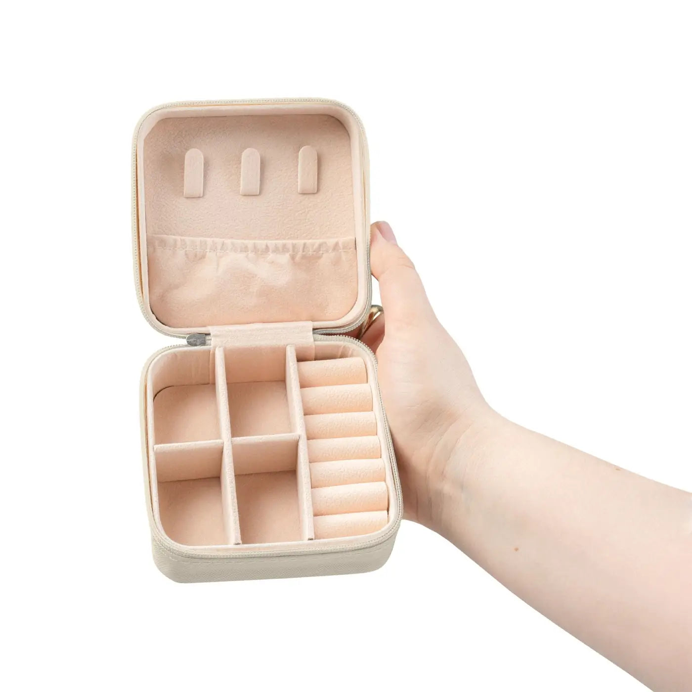 Jewelry Travel Case - Plush Lining Keeps Treasures Safe - DipaliZ