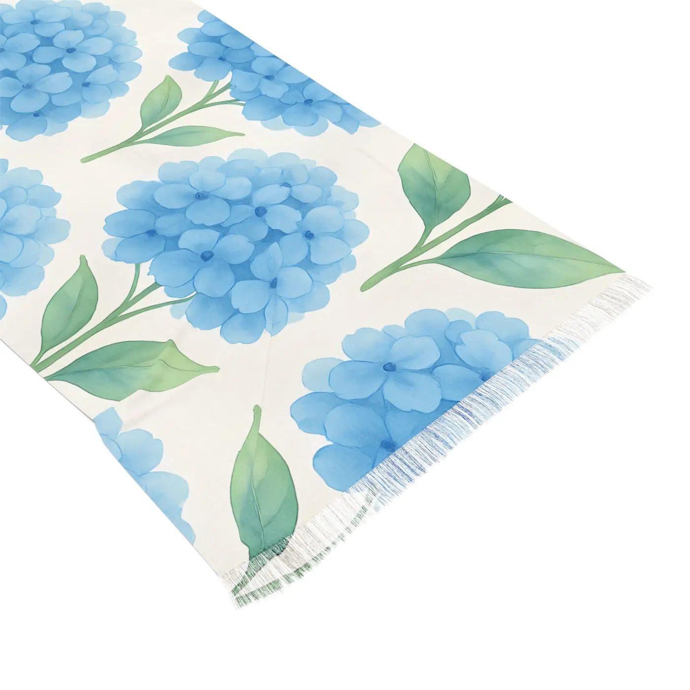 Blue Flower Wrap - Boho Chic Shawl for Spring - DipaliZ