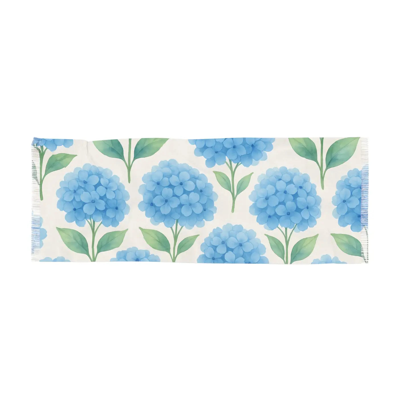 Blue Flower Wrap - Boho Chic Shawl for Spring - DipaliZ