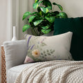 Floral Lumbar Pillow - Spring Home Accent Decor - DipaliZ