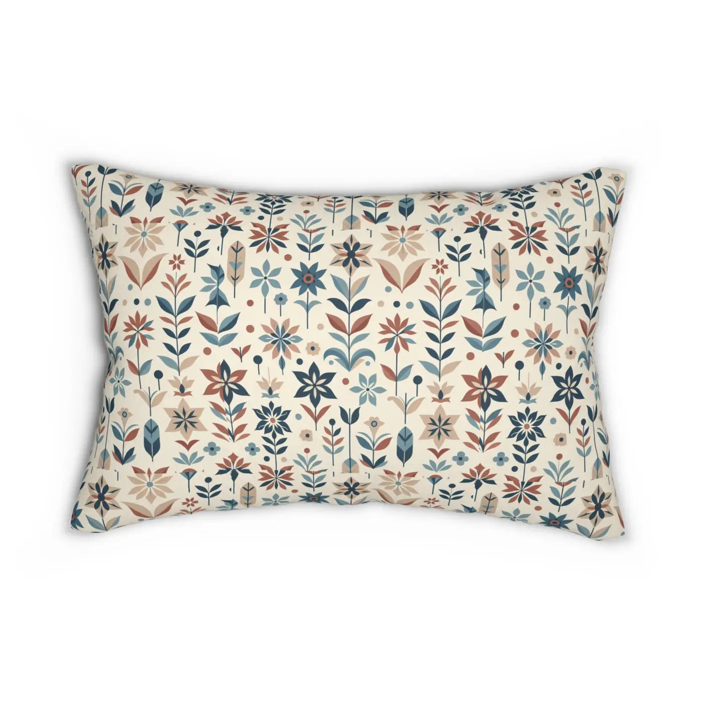 Vibrant Floral Lumbar Pillow - Cozy Home Decor - DipaliZ