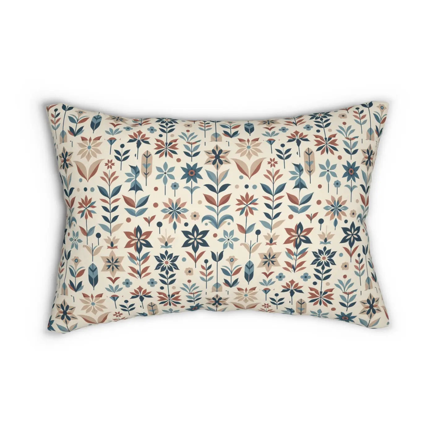 Vibrant Floral Lumbar Pillow - Cozy Home Decor - DipaliZ